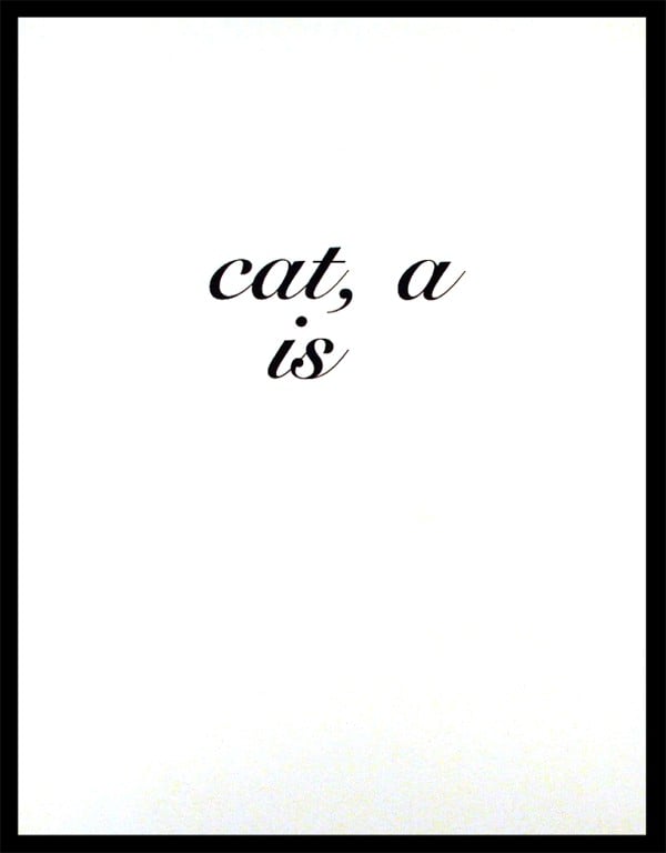 Thater, Diana | CAT A IS, 1996 — available on Composition Gallery