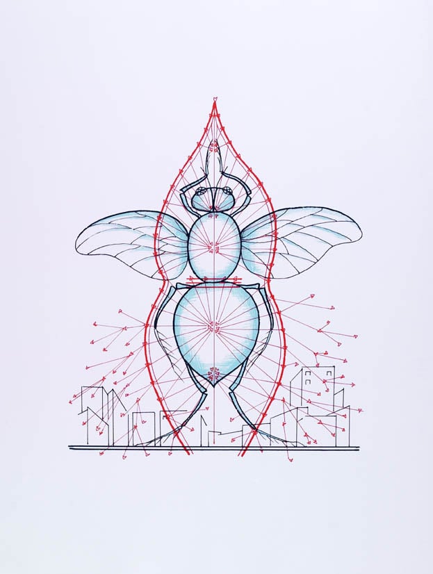 Kabakov, Ilja | Untitled (Insect), 2004 — available on Composition Gallery