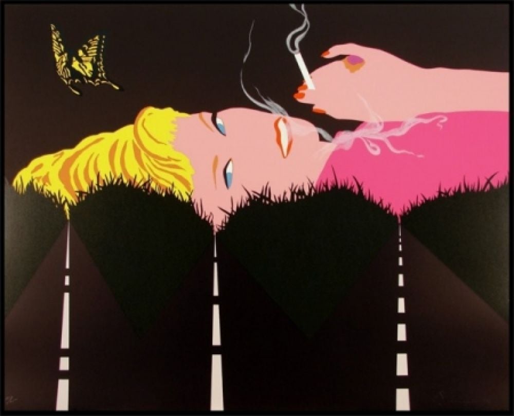 D'Arcangelo, Allan | Smoking Blond, 1990 — available on Composition Gallery