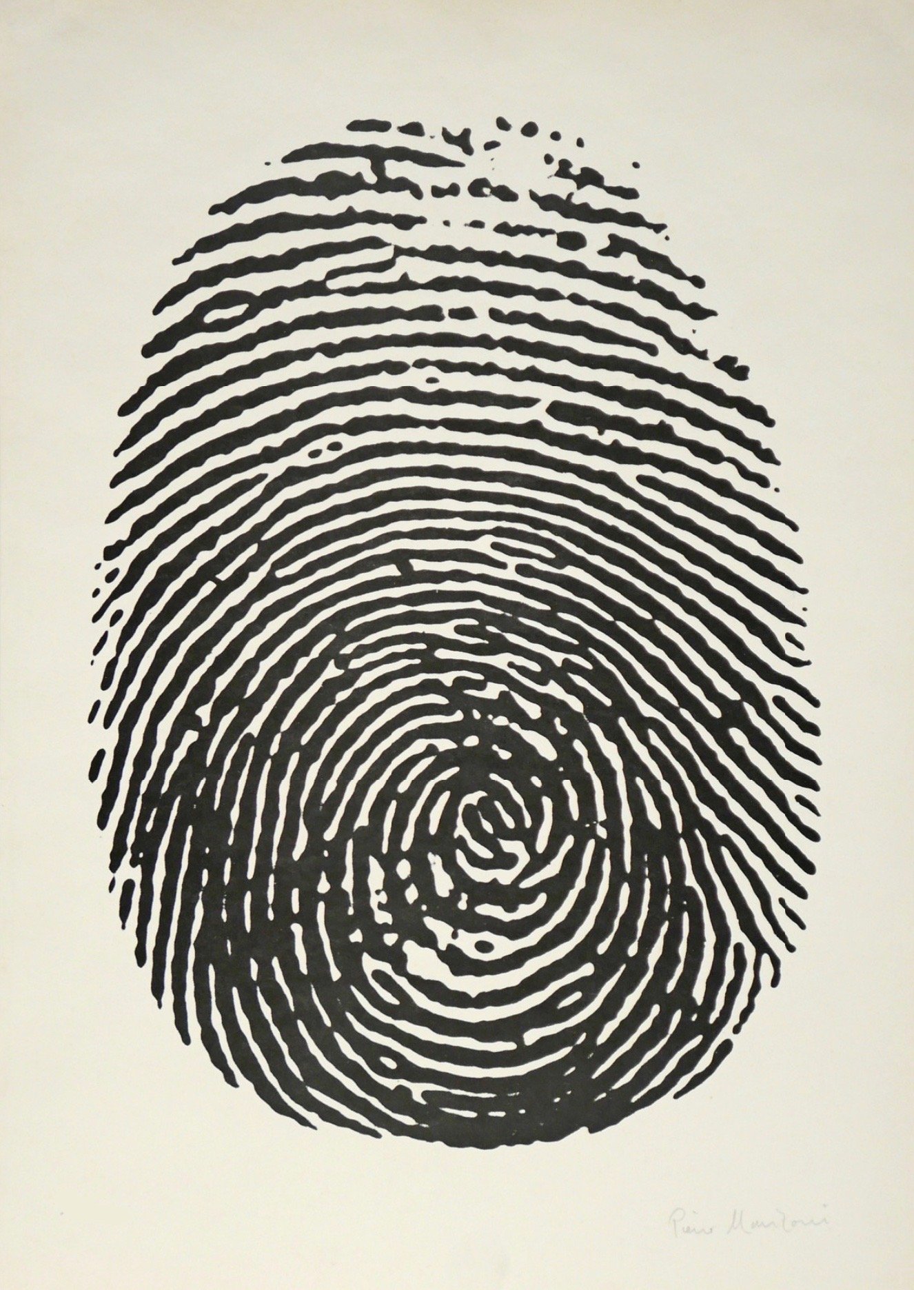 Manzoni, Piero | Impronta del pollice sinistro, 1960 — available on Composition Gallery