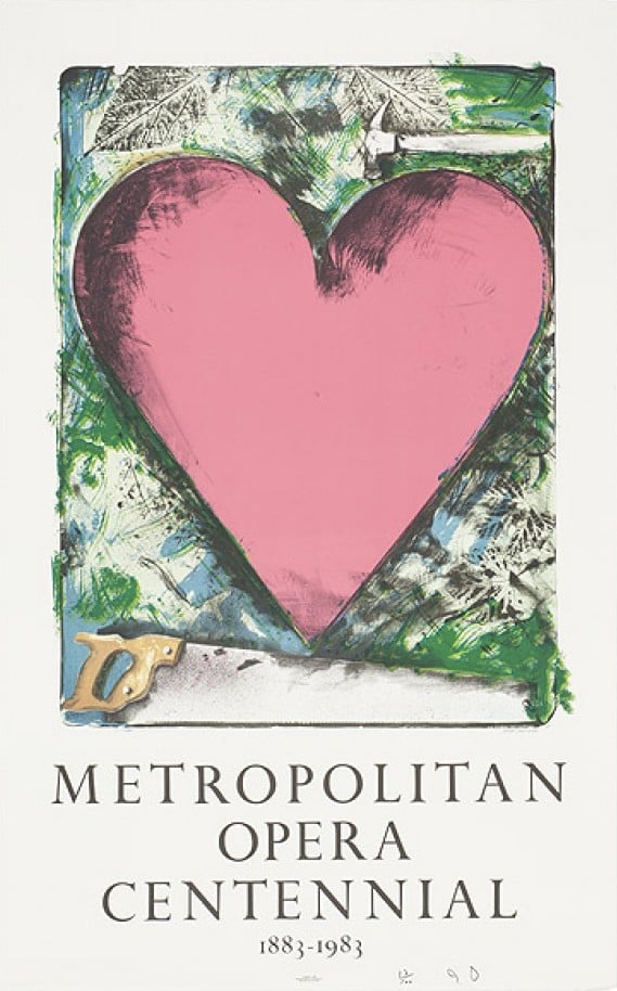 Dine, Jim | A heart at the Opera, 1983 — available on Composition Gallery