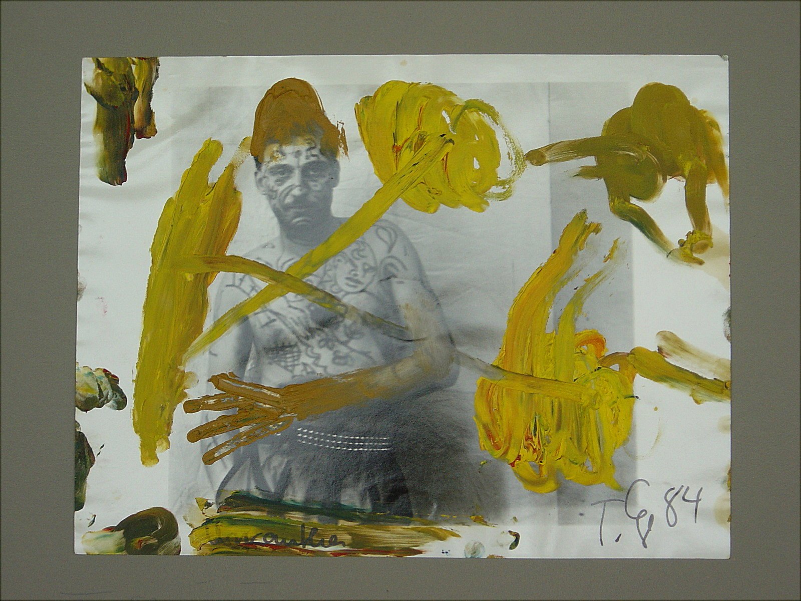 Lange, Thomas |  Tatowiert II (brown), 1984 — available on Composition Gallery