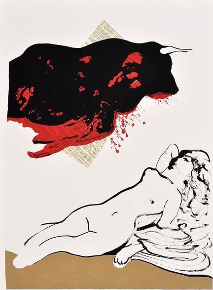 Claus, Hugo | Europe and the bull, 1992 — available on Composition Gallery