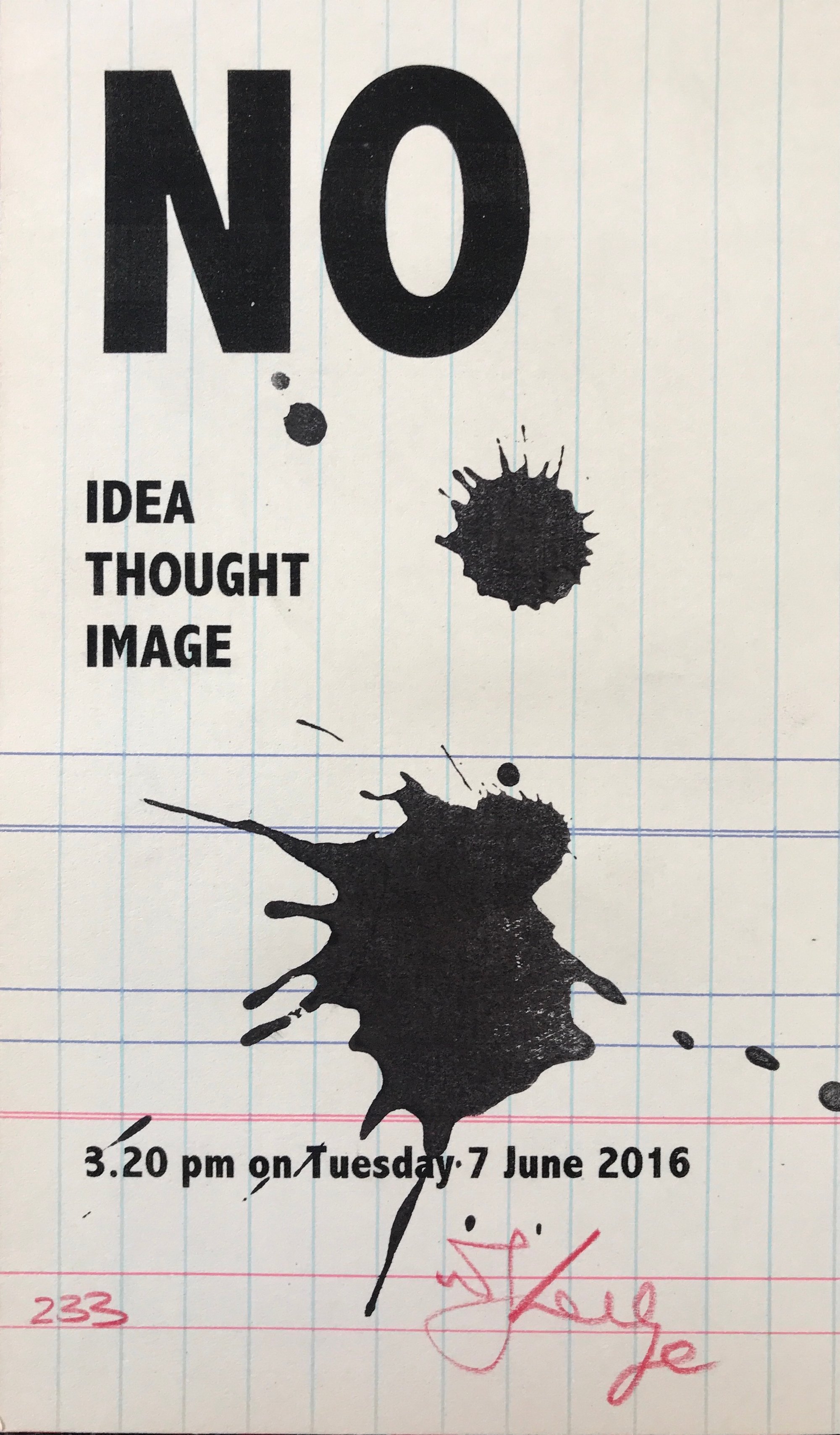 Kentridge, William | No Idea Thought Image, 2016 — available on Composition Gallery