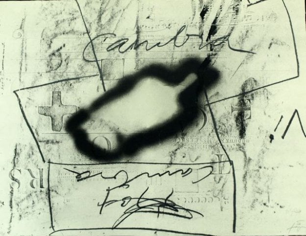 Tapies, Antoni | Variations Thème Musical, 1987 — available on Composition Gallery