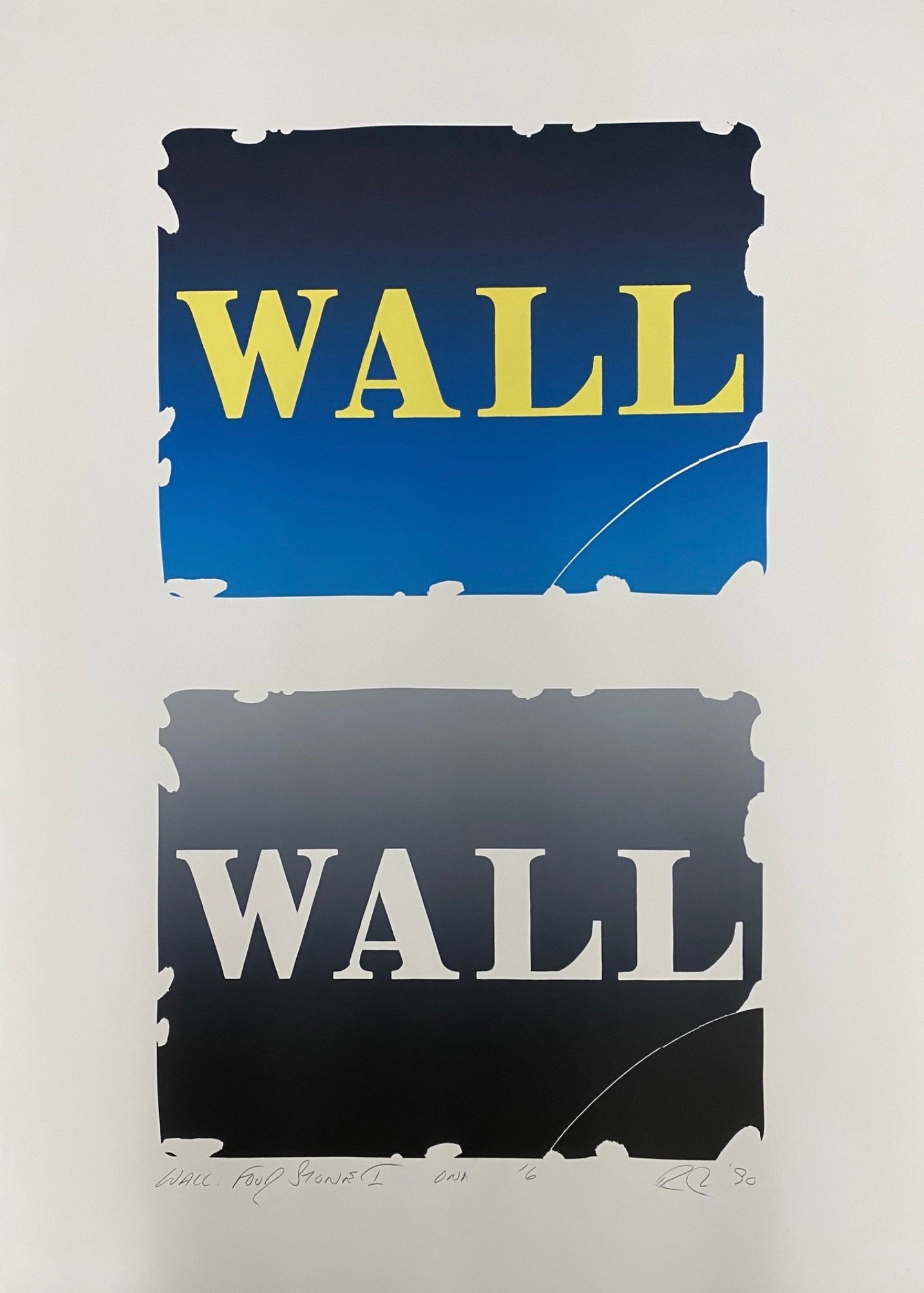 Indiana, Robert | Wall: Four Stones I - One, 1990 — available on Composition Gallery