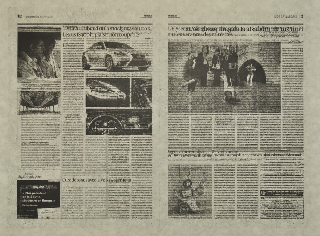 Kassay, Jacob | Untitled 3/7 (Le Monde), 2013 — available on Composition Gallery