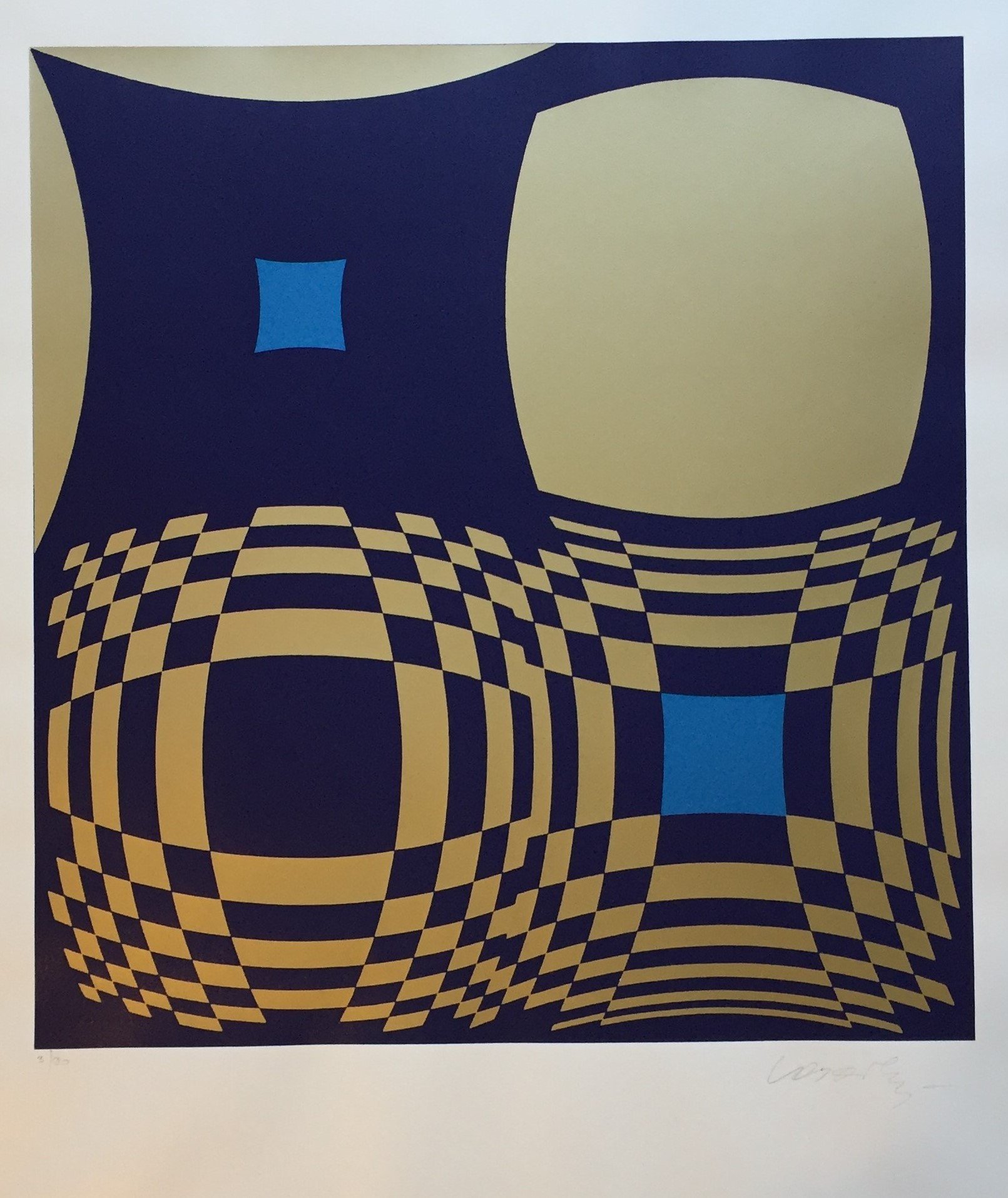 Vasarely, Victor | Hommage a Bartók, 1981 — available on Composition Gallery