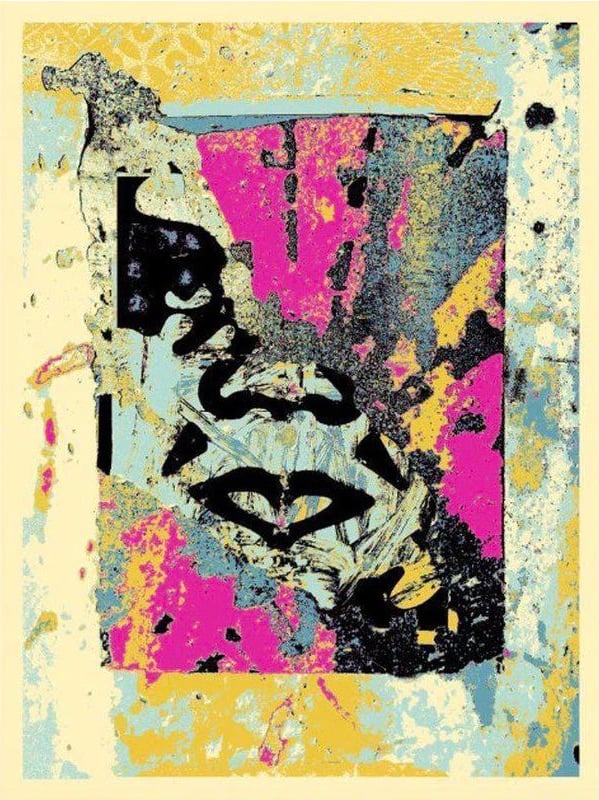 Fairey, Shepard | Enhanced Disintegration (Pink), 2019 — available on Composition Gallery