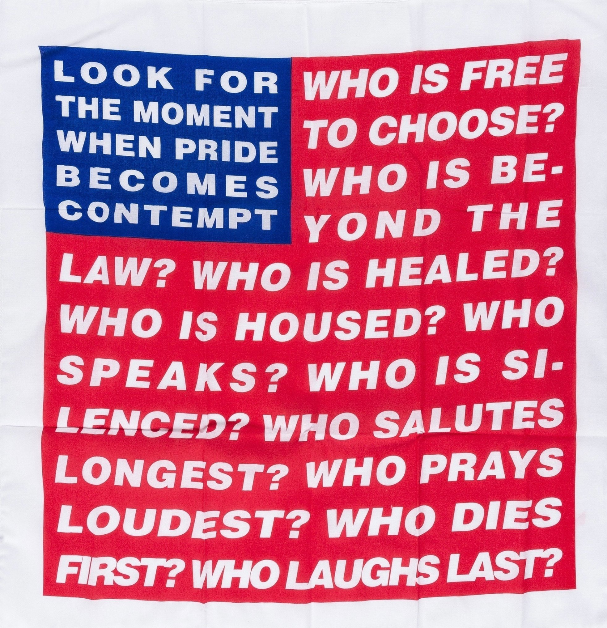 Kruger, Barbara | Untitled (Flag), 2020 — available on Composition Gallery