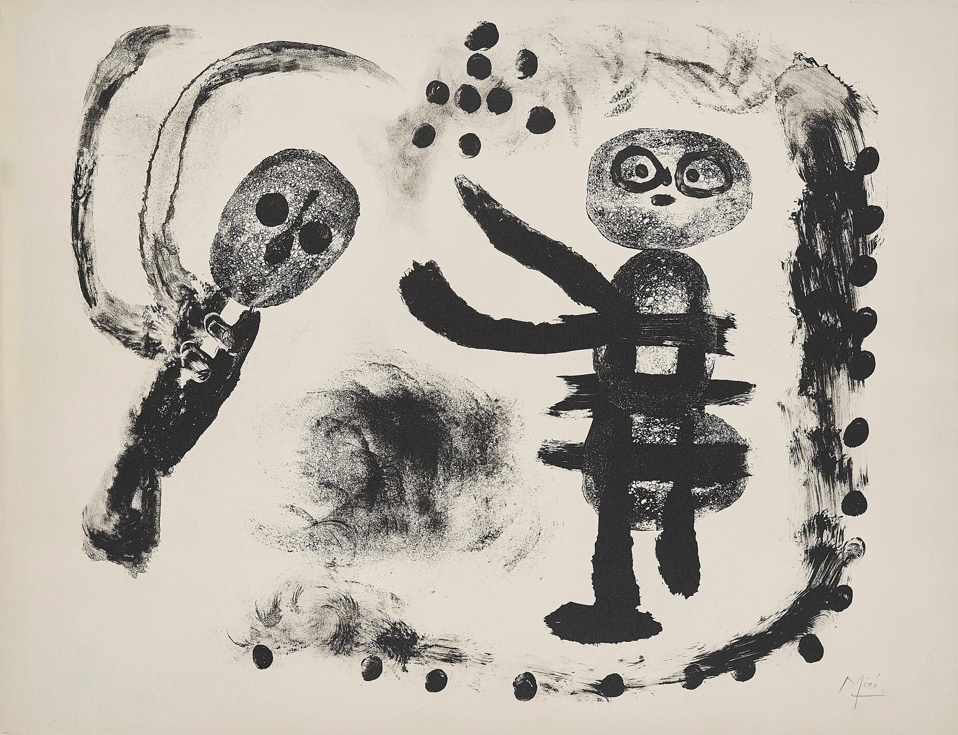 Miró, Joan | Petite Fille au Bois, 1958 — available on Composition Gallery