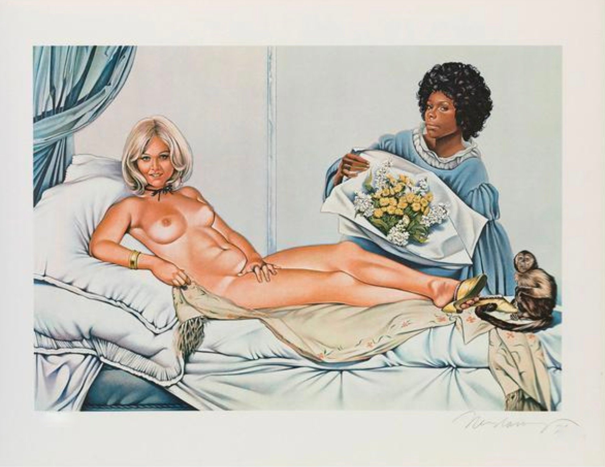 Ramos, Mel | Manet's Olympia, 1974 — available on Composition Gallery
