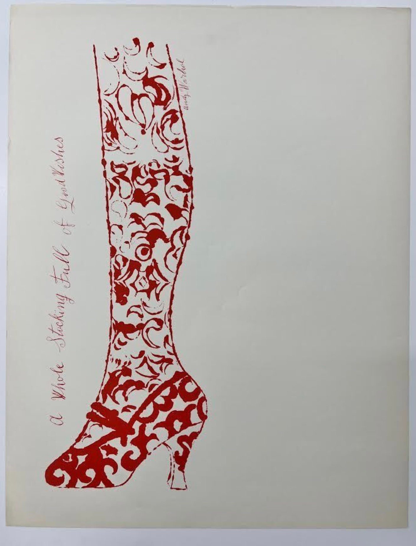Warhol, Andy | Shoe and Stocking, 1955 — available on Composition Gallery
