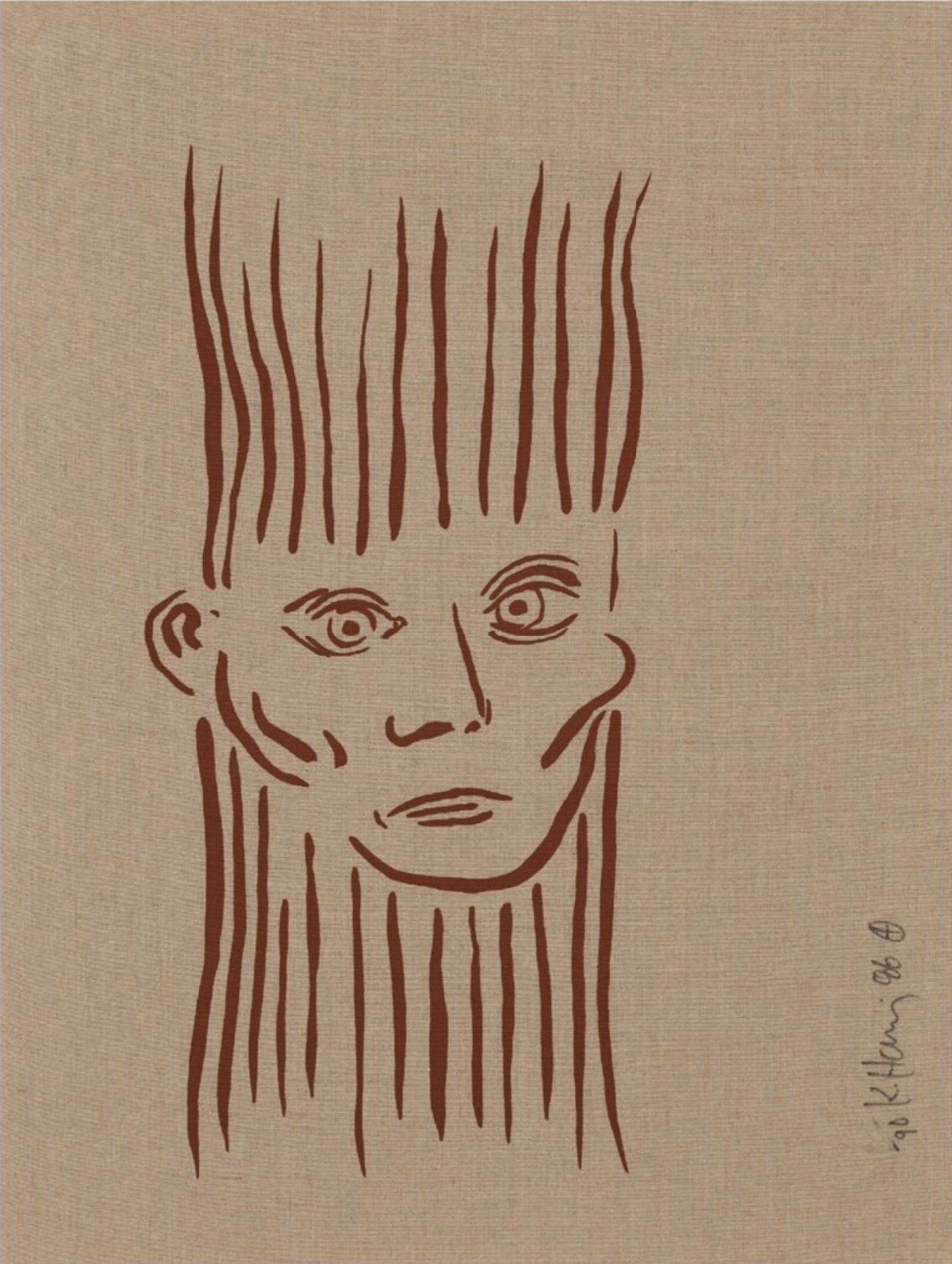 Haring, Keith | Portrait of Joseph Beuys, 1986 — available on Composition Gallery