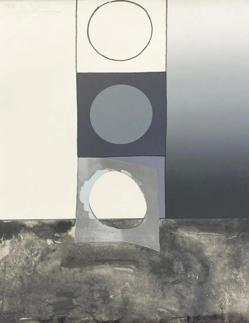 Johns, Jasper | Bent Stencil, 1971 — available on Composition Gallery