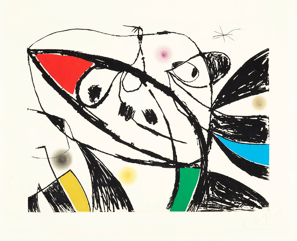 Miró, Joan | Serie Mallorca III, 1973 — available on Composition Gallery