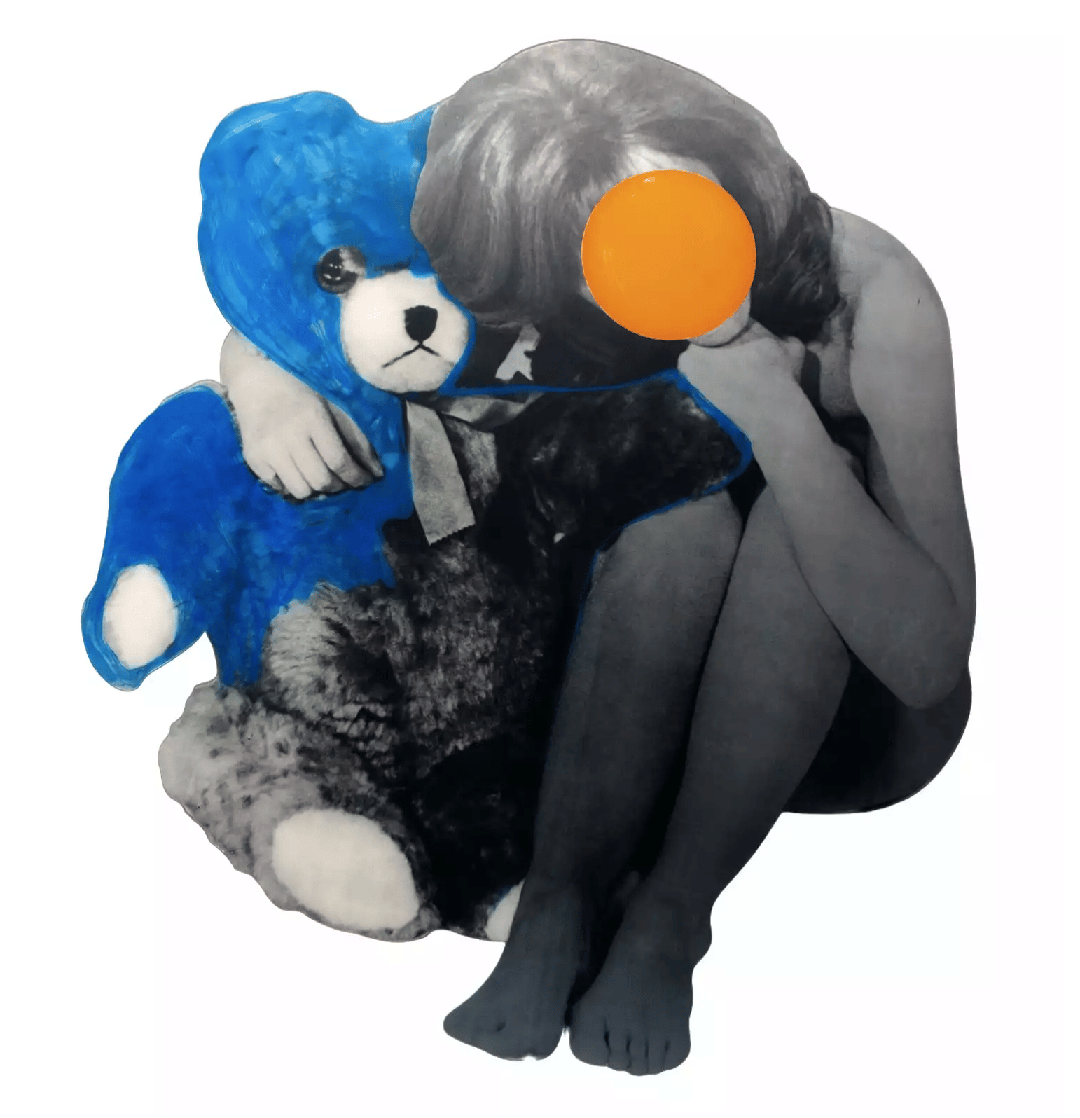 Baldessari, John | Girl with Teddy Bear, 1988 — available on Composition Gallery