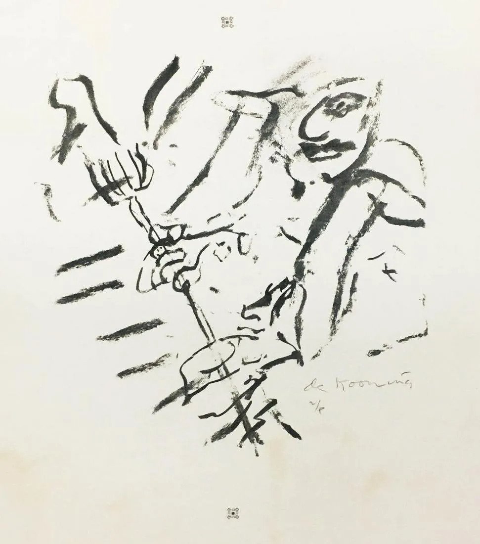 de Kooning, Willem | Rainbow: Thelonious Monk Devil at, 1972/76 — available on Composition Gallery