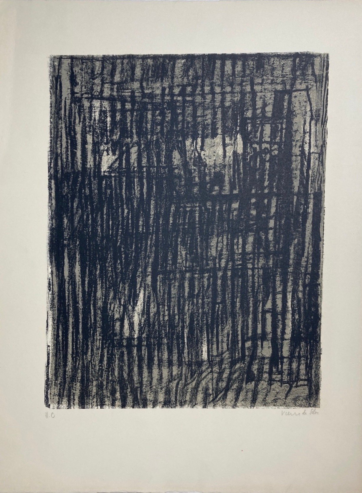 Vieira da Silva, Helena | Les Grilles, 1961 — available on Composition Gallery