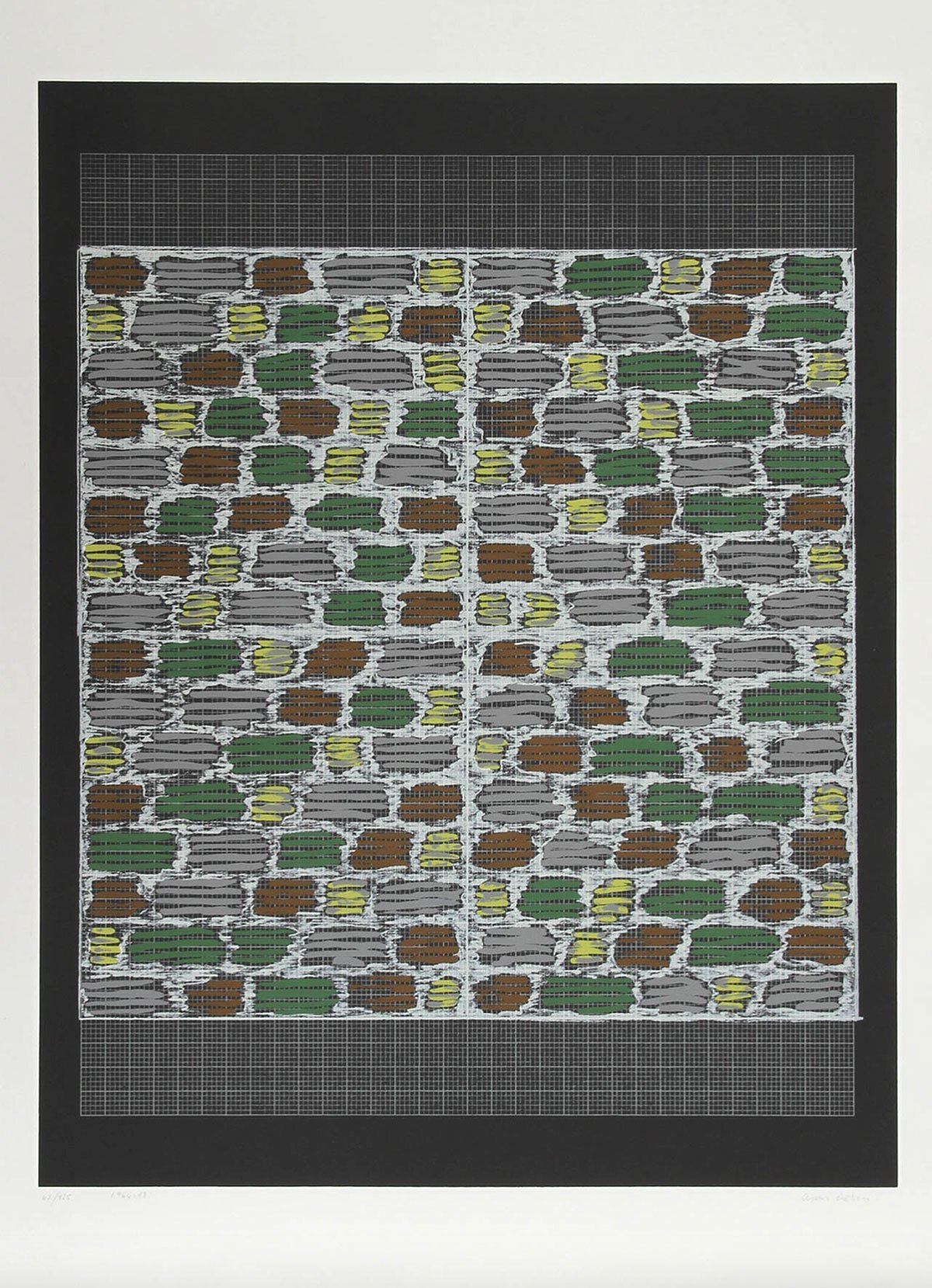 Albers, Anni | Study for Hooked Rug (From Connections), 1983 — available on Composition Gallery