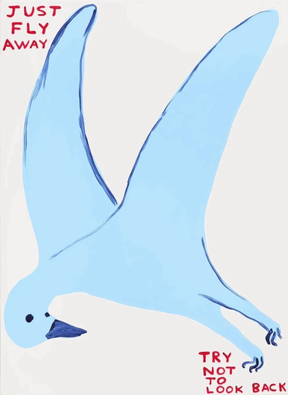 Shrigley, David | Just fly away, 2022 — available on Composition Gallery
