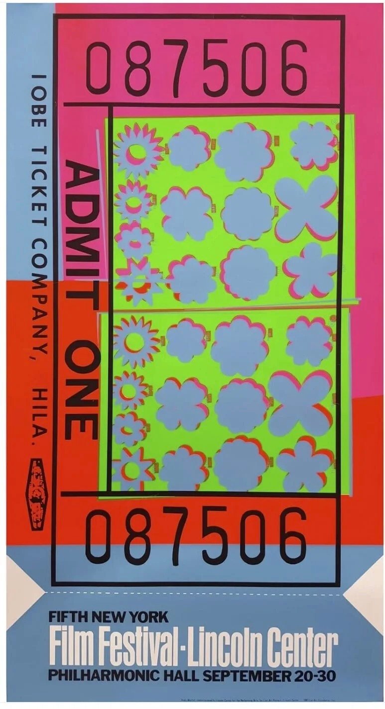 Warhol, Andy | Lincoln Centre Ticket, 1967 — available on Composition Gallery