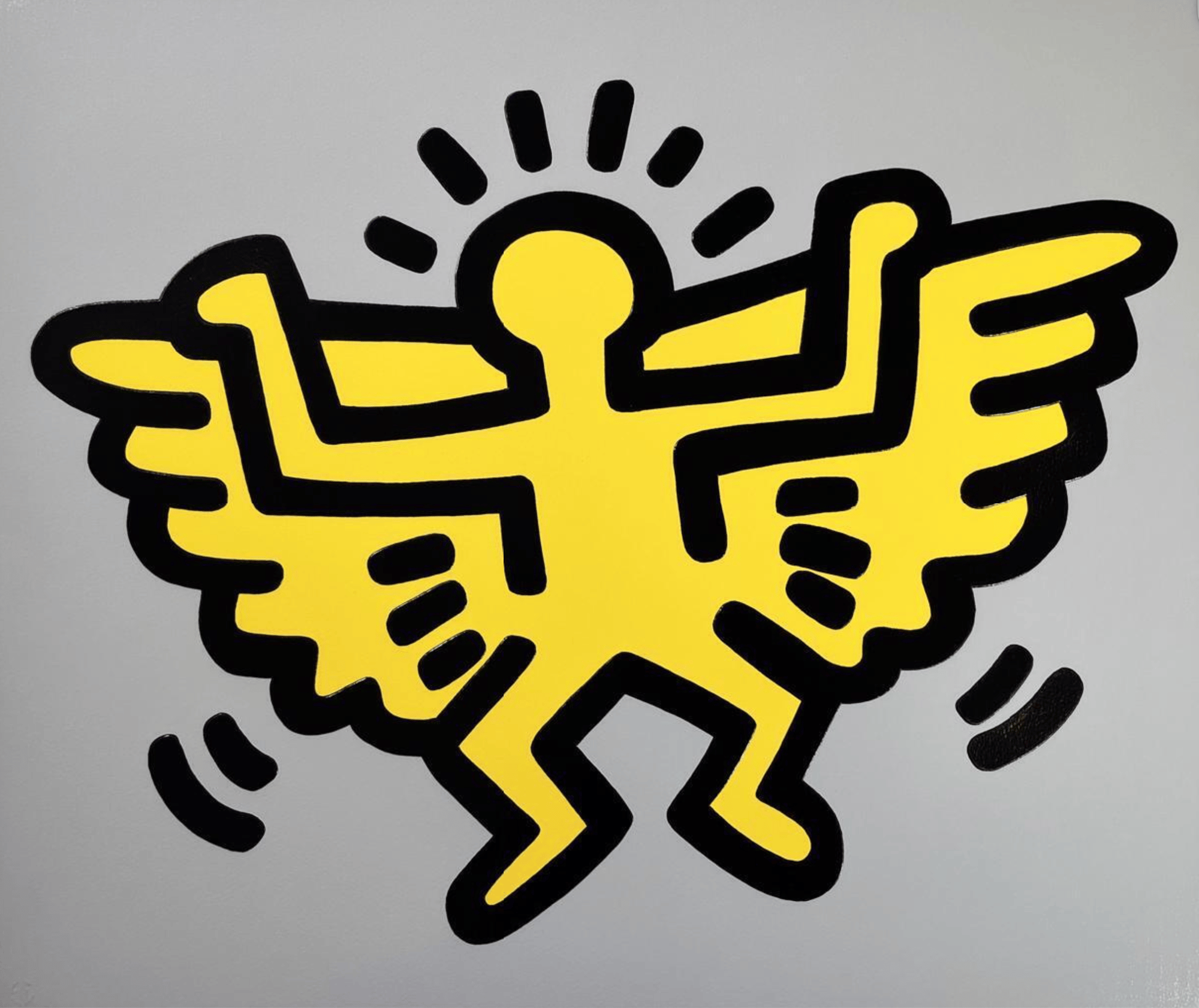 Haring, Keith | Icons (C) - Winged Angel, 1990 — available on Composition Gallery