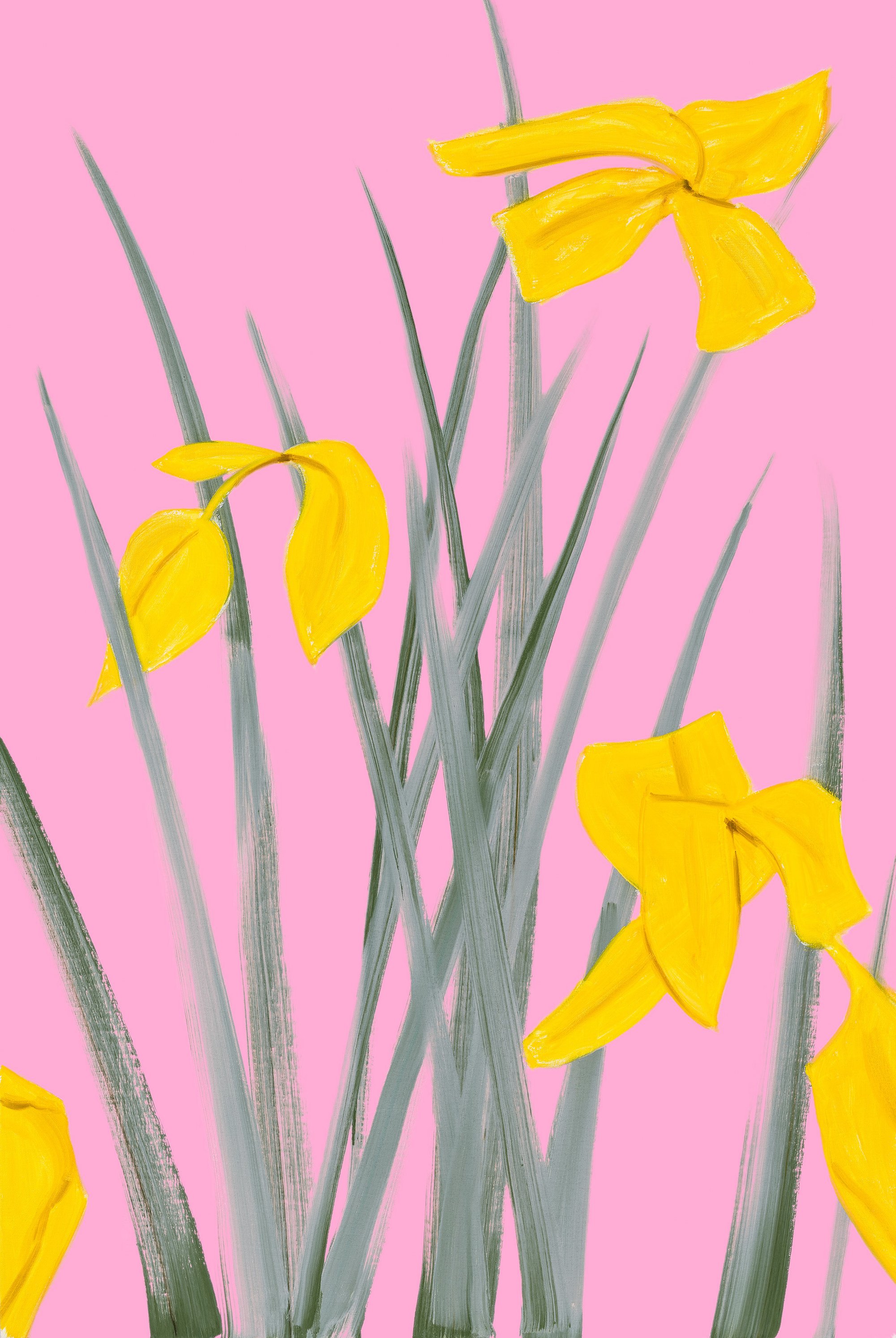 Katz, Alex | Yellow Flags 3, 2020 — available on Composition Gallery