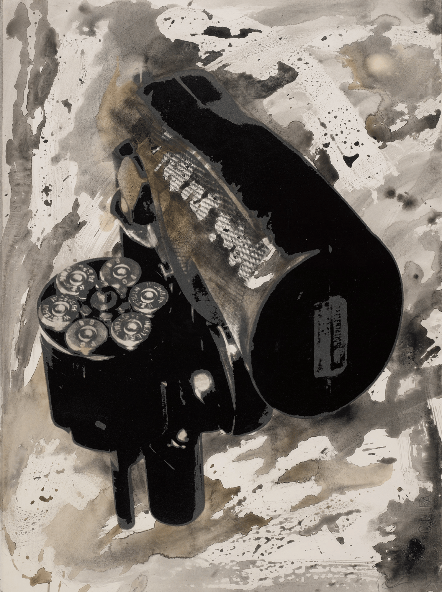 Longo, Robert | Untitled (Gun), from the Hope and Optimism Portfolio, 1993 — available on Composition Gallery
