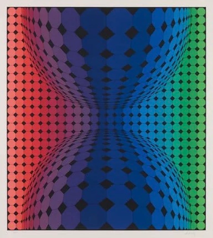 Vasarely, Victor | Attika 3, 1990 — available on Composition Gallery