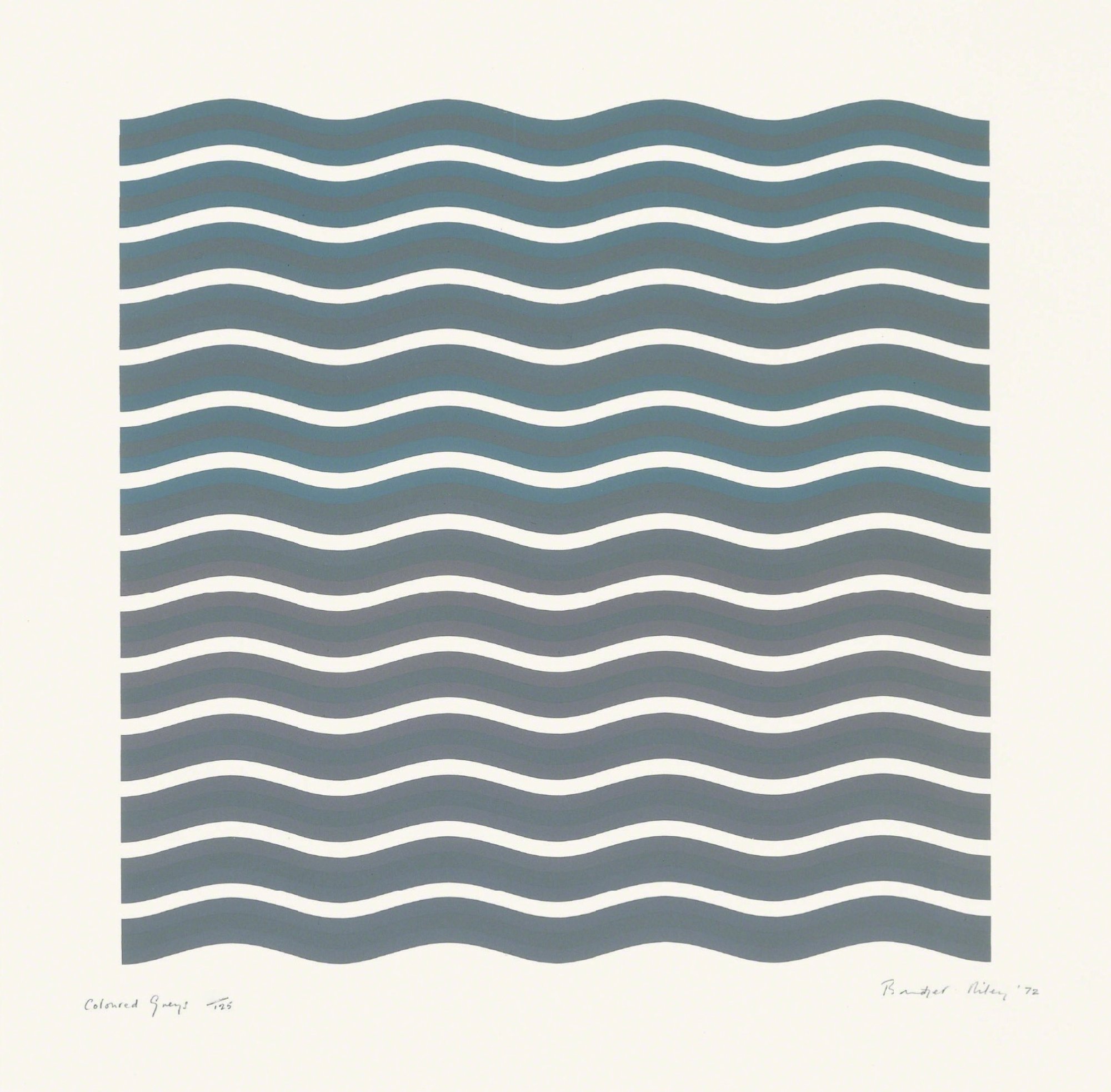 Riley, Bridget | Coloured Greys (2), 1972 — available on Composition Gallery