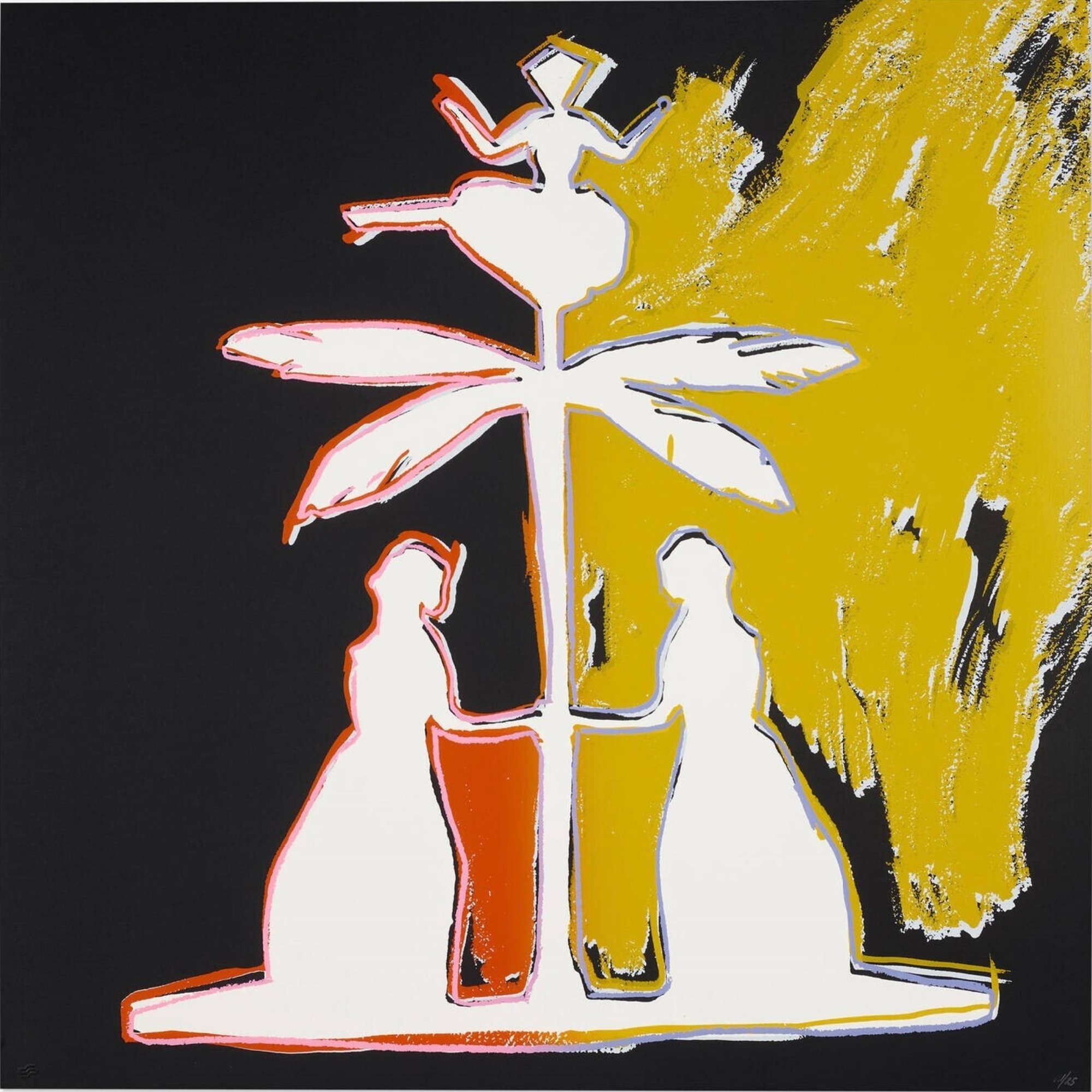 Warhol, Andy | Hans Christian Andersen (Two Women by a Palm Tree with a Ballerina on Top of it), 1987 — available on Composition Gallery