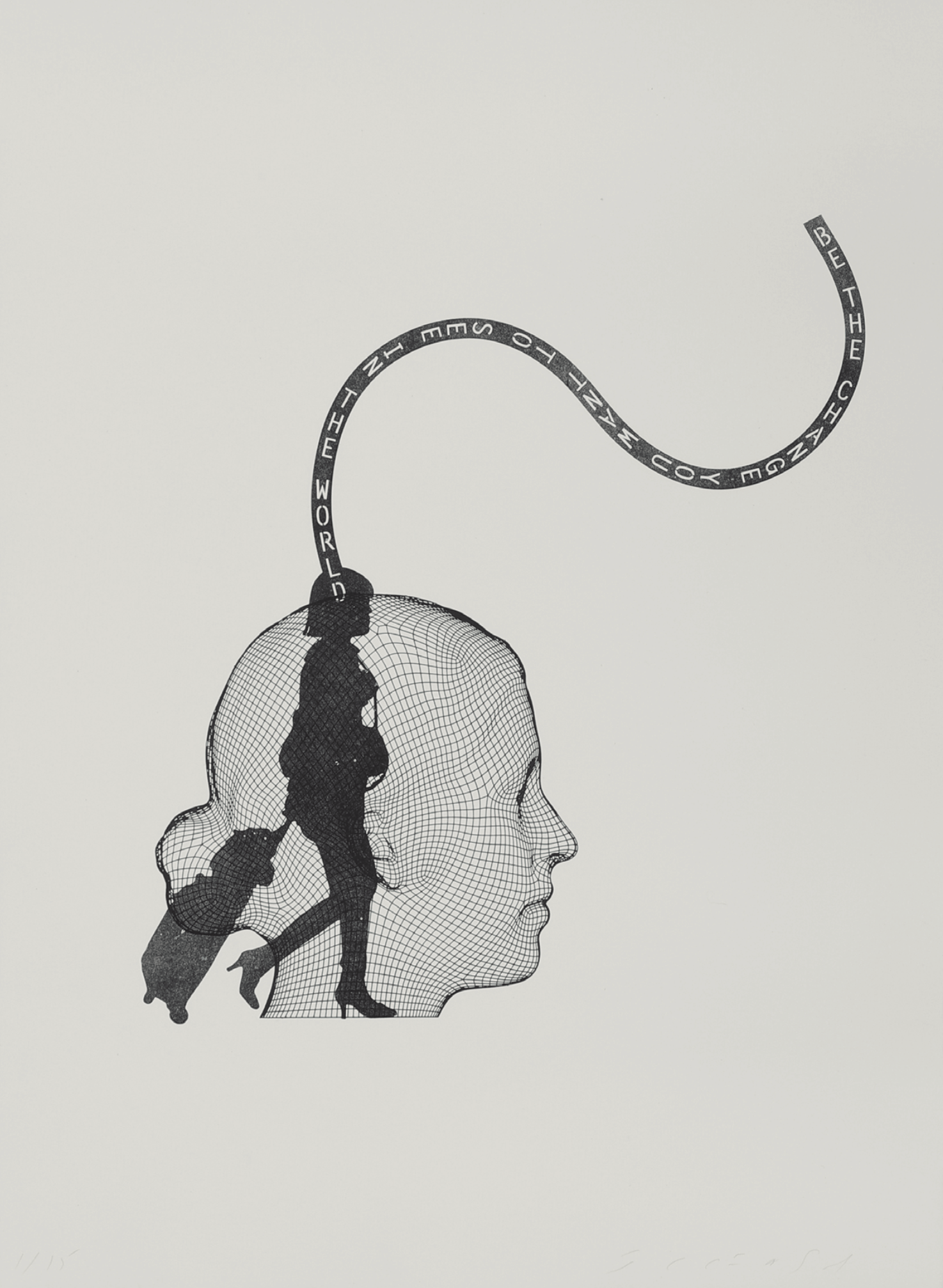 Plensa, Jaume | Be the change you want to see in the world, 2022 — available on Composition Gallery