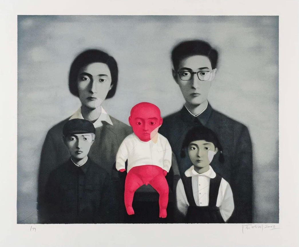 Xiaogang, Zhang | Big Family No.3 (from Bloodline portfolio), 2006 — available on Composition Gallery