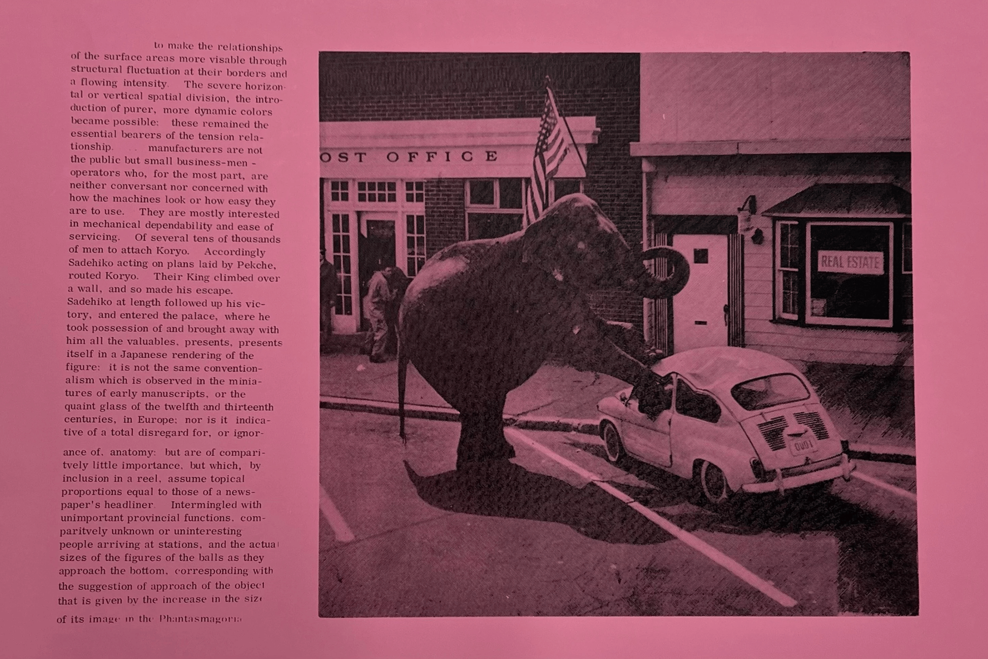 Paolozzi, Eduardo | Untitled (Elephant and Real Estate), 1970 — available on Composition Gallery