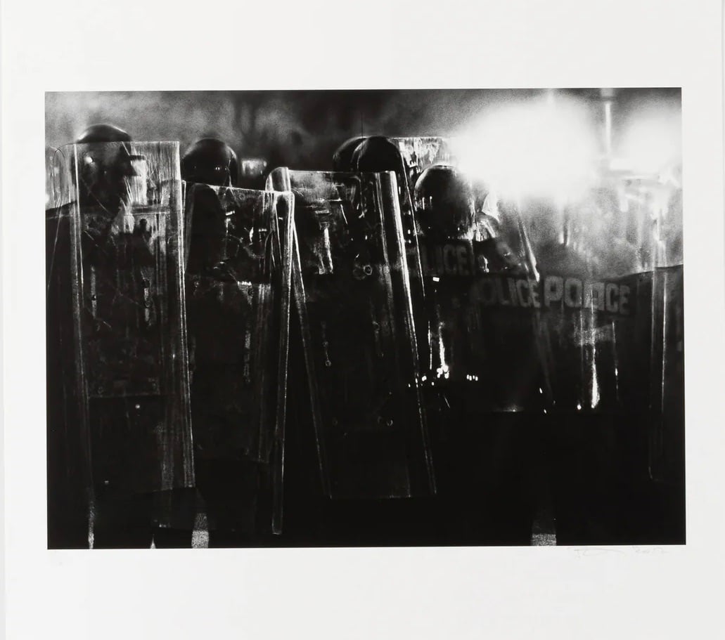 Longo, Robert | Untitled (Riot Cops) , 2017 — available on Composition Gallery