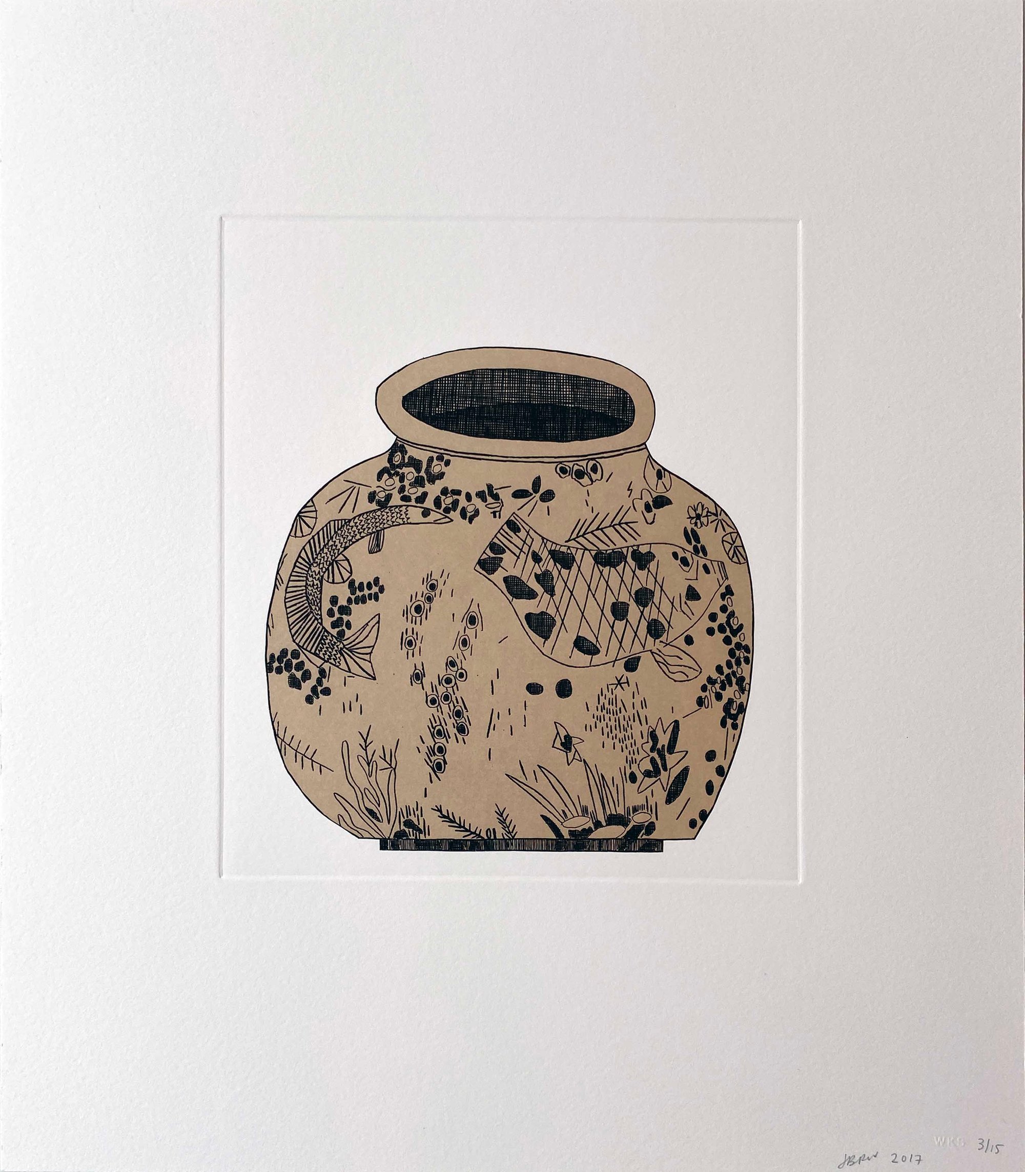 Wood, Jonas | Untitled (1) from 8 Pots, 2017 — available on Composition Gallery