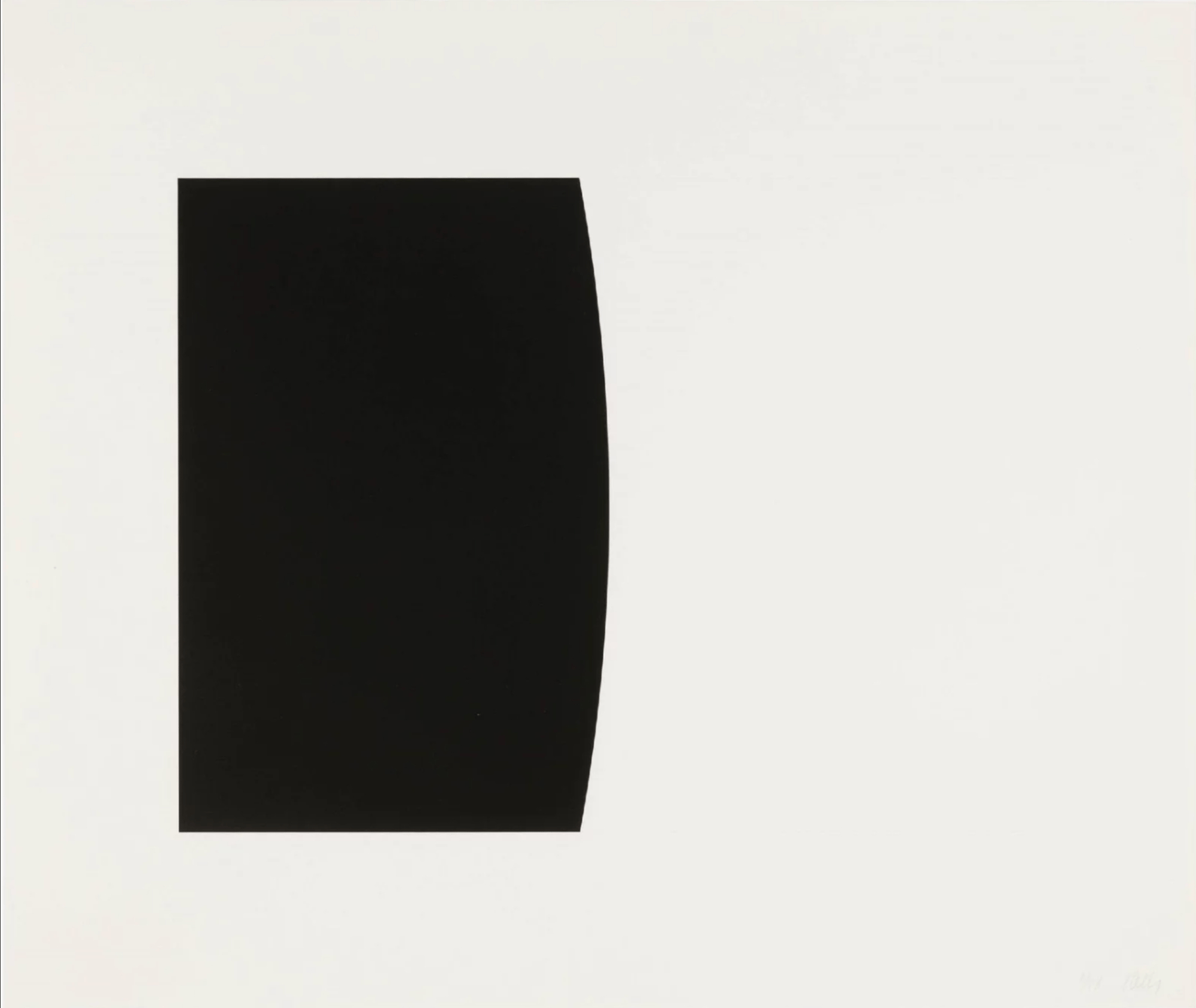 Kelly, Ellsworth | Canigou - from the Third Curve series, 1973-1976 — available on Composition Gallery
