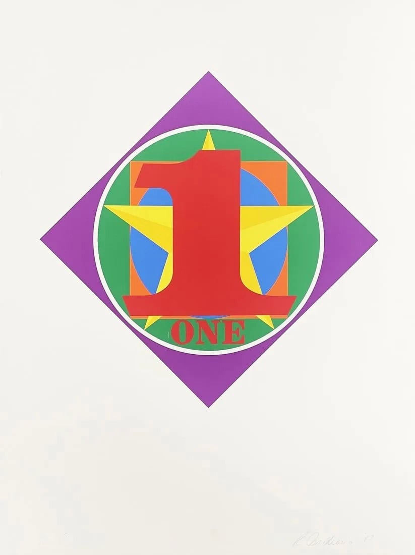 Indiana, Robert | The Diamond One, 1983 — available on Composition Gallery