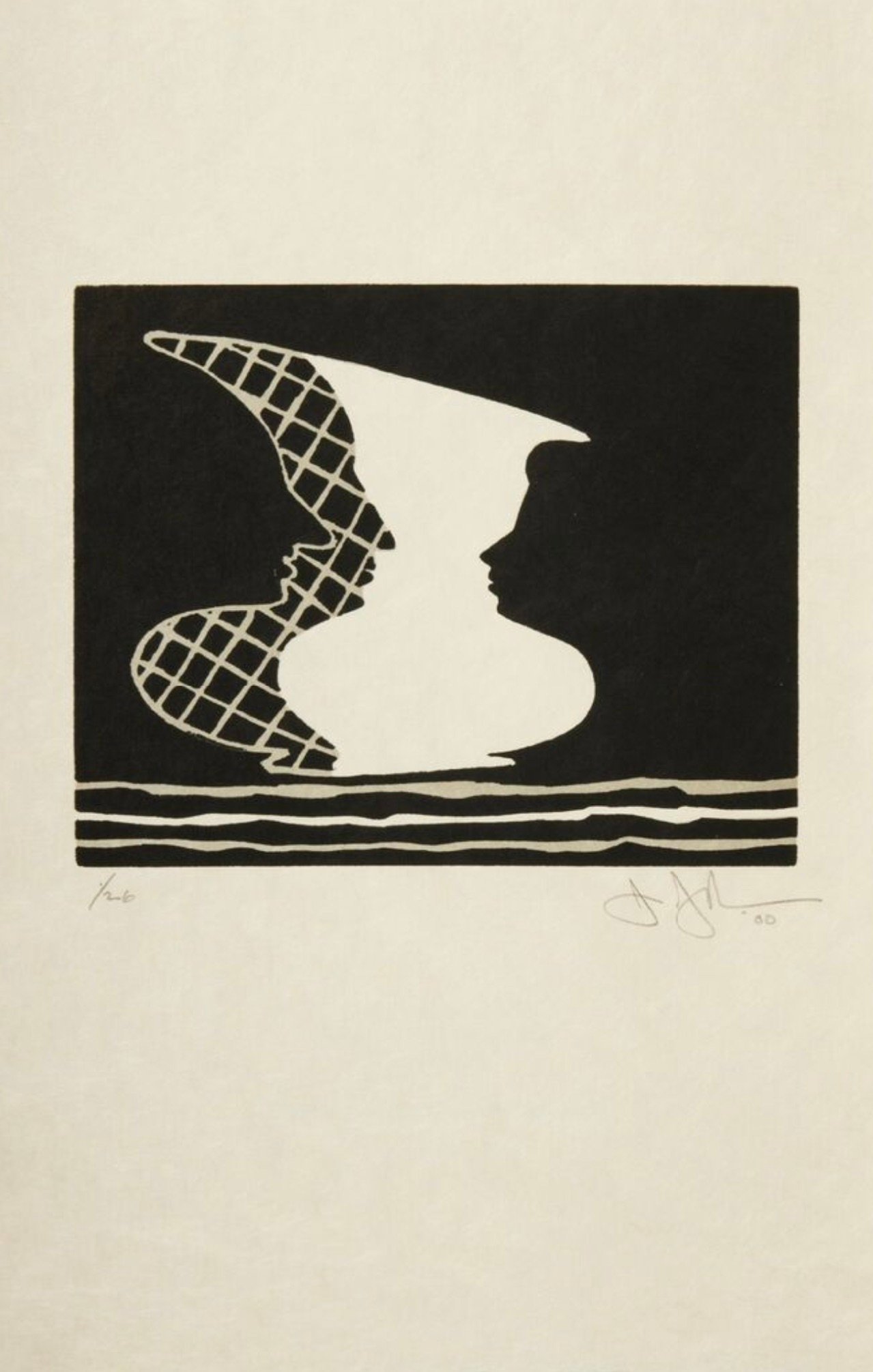 Johns, Jasper | Sun on Six, 2000 — available on Composition Gallery