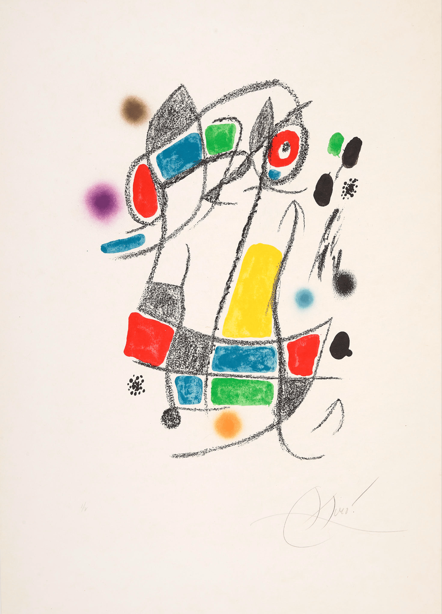 Miró, Joan | Untitled 3 from Maravillas con variaciones acrósticas , 1975 — available on Composition Gallery