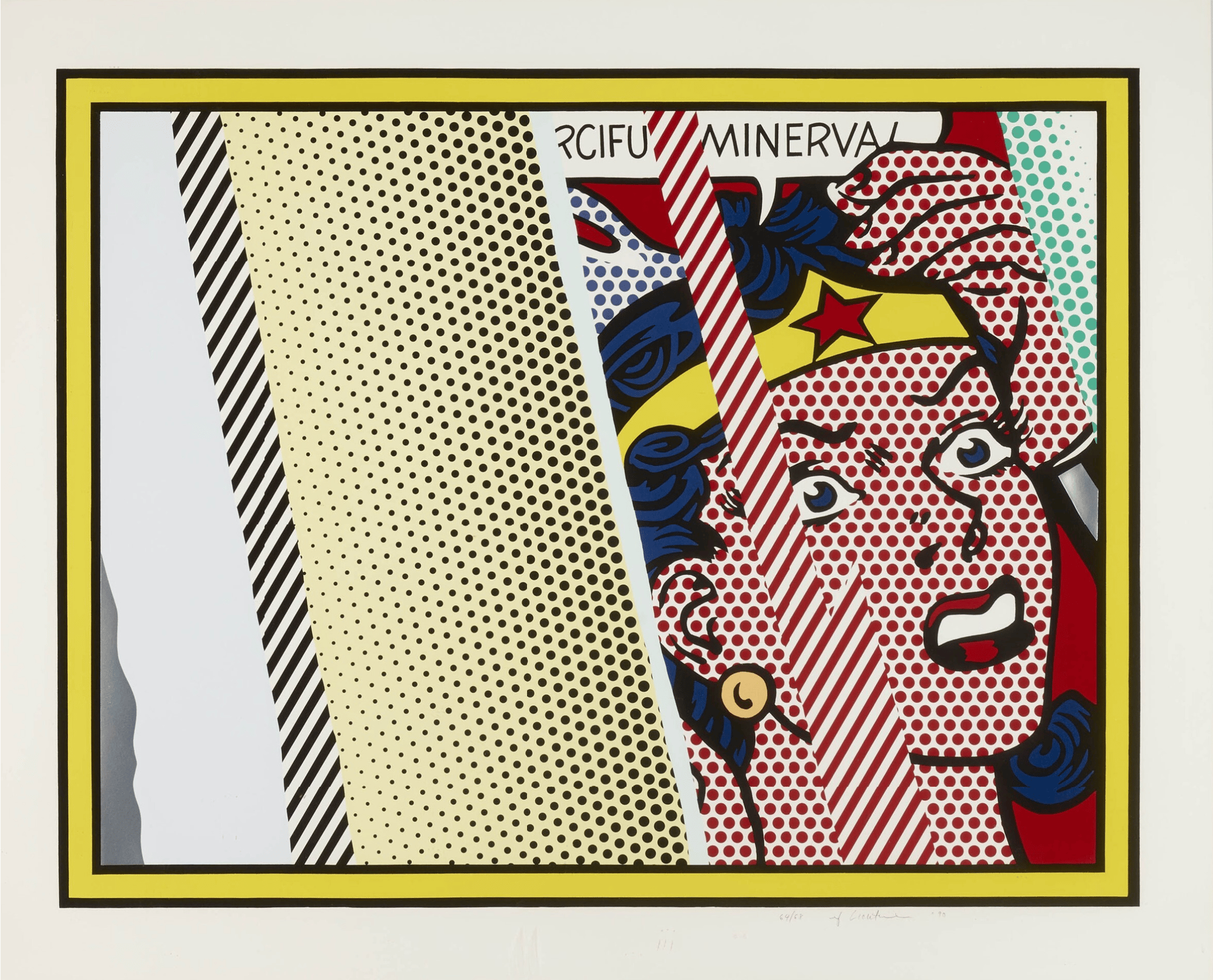 Lichtenstein, Roy | Reflections on Minerva, 1990 — available on Composition Gallery