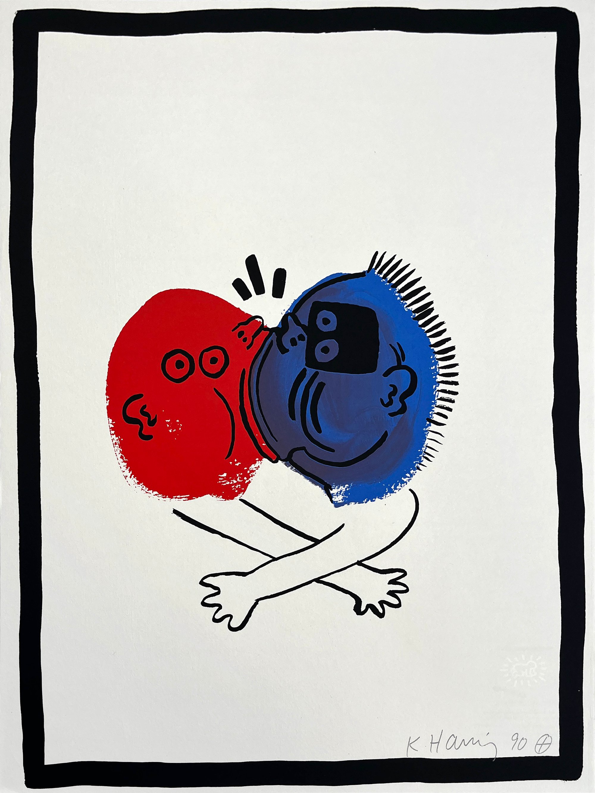 Haring, Keith | Story of Red and Blue #19, 1989 — available on Composition Gallery