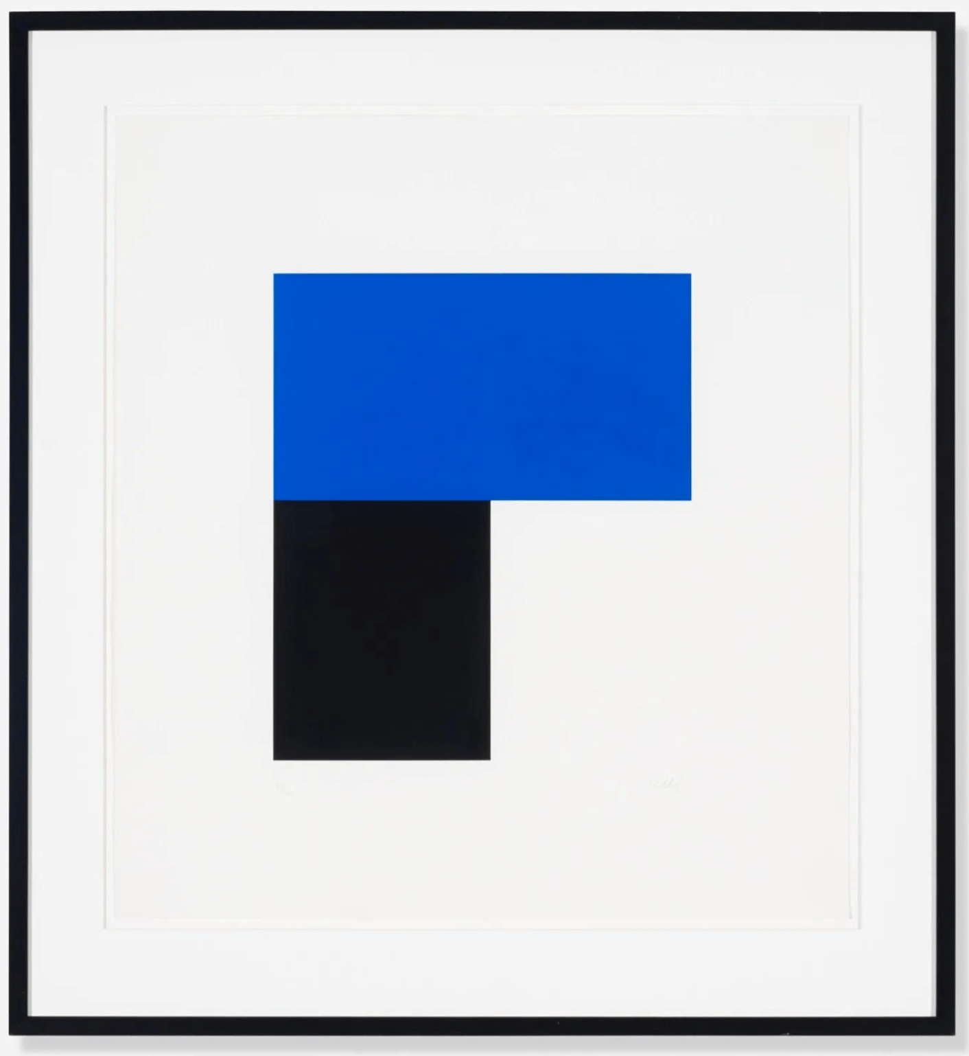 Kelly, Ellsworth | Blue with Black II, 1972-74 — available on Composition Gallery