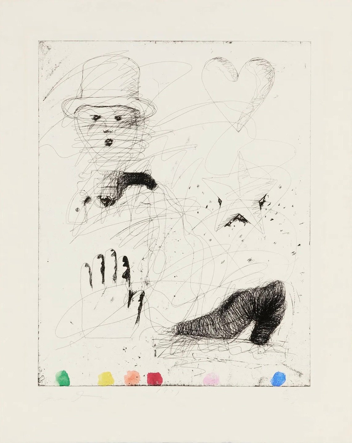 Dine, Jim | The Realistic Poet Assassinated, 1970 / 1971 — available on Composition Gallery