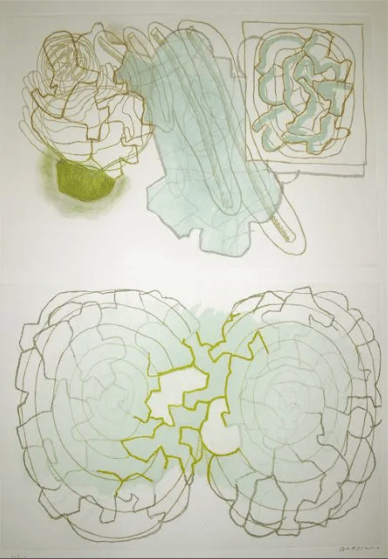 Gordillo, Luis | Untitled (Dual Structures), 1991 — available on Composition Gallery