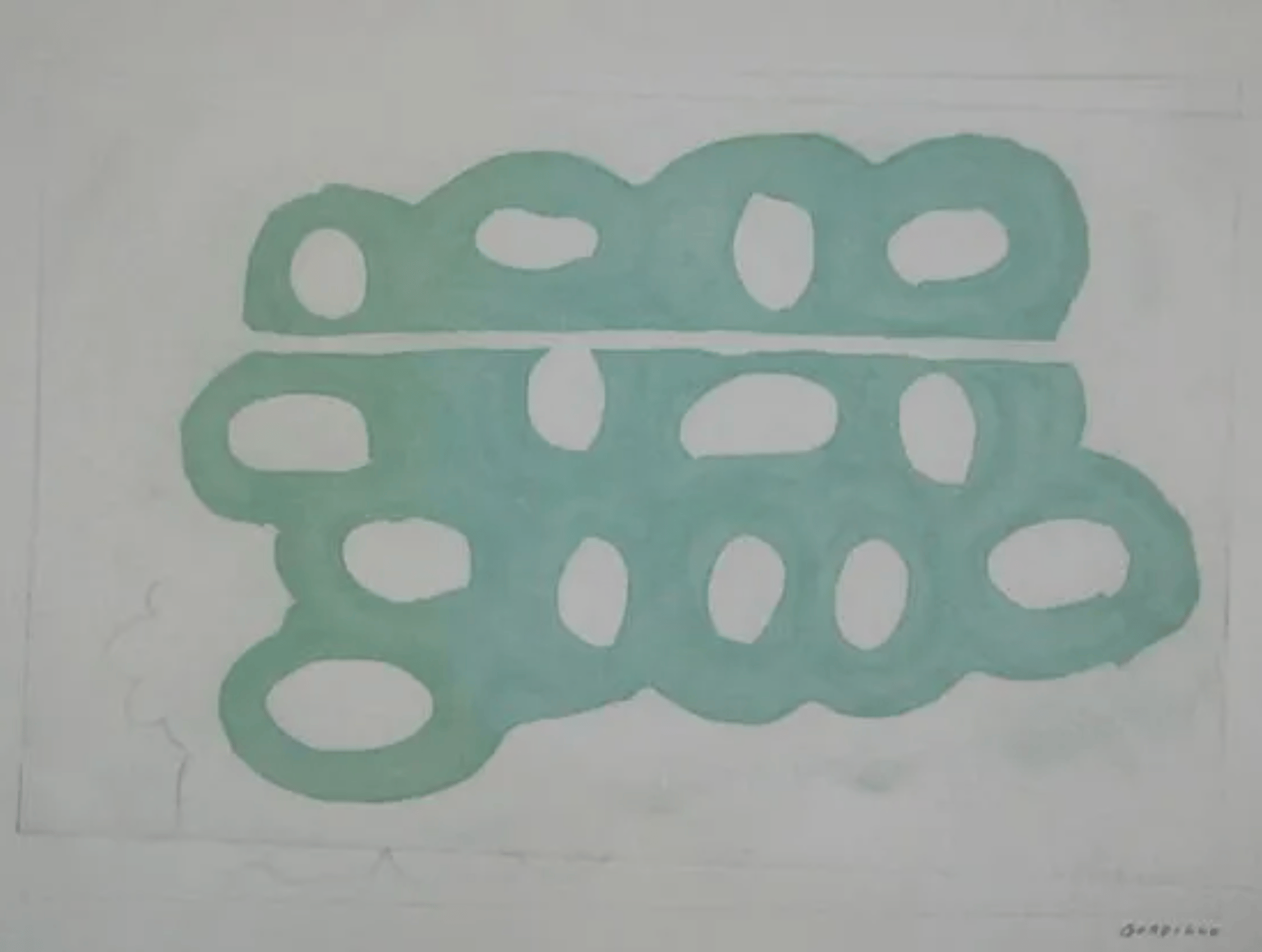 Gordillo, Luis | Untitled (Divided Loop), 1991 — available on Composition Gallery