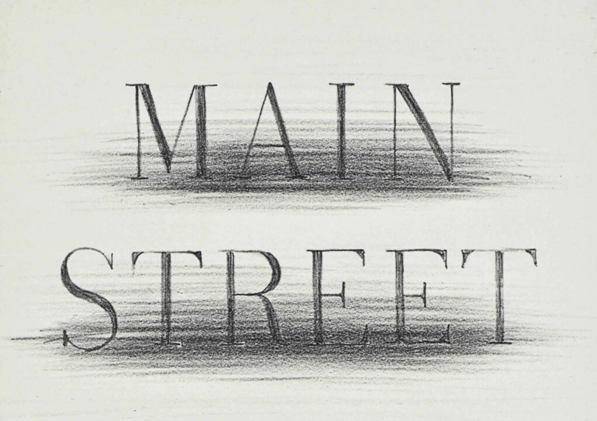 Ruscha, Ed | Main Street, 1990 — available on Composition Gallery