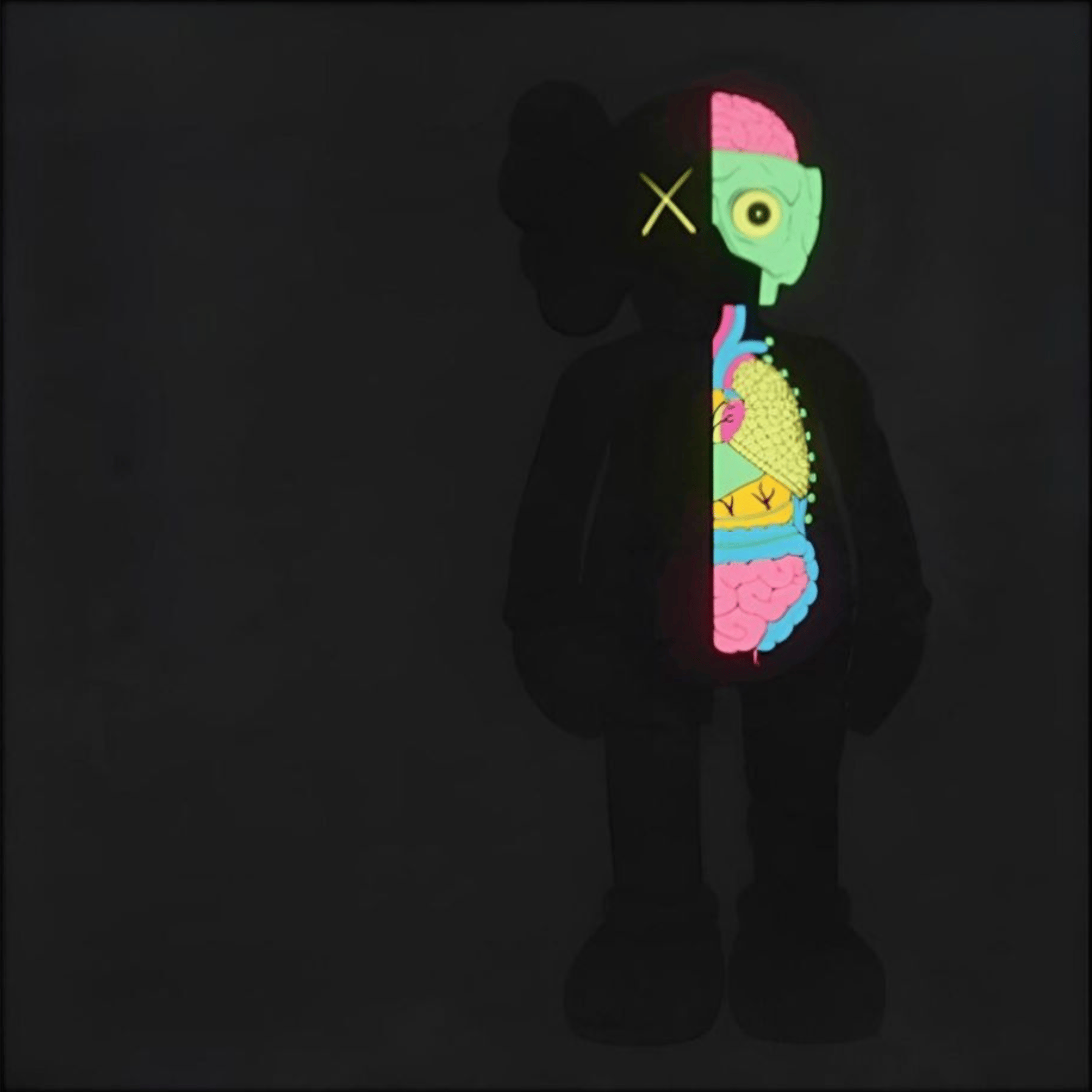 KAWS | Dissected Companion (Black), 2006 — available on Composition Gallery