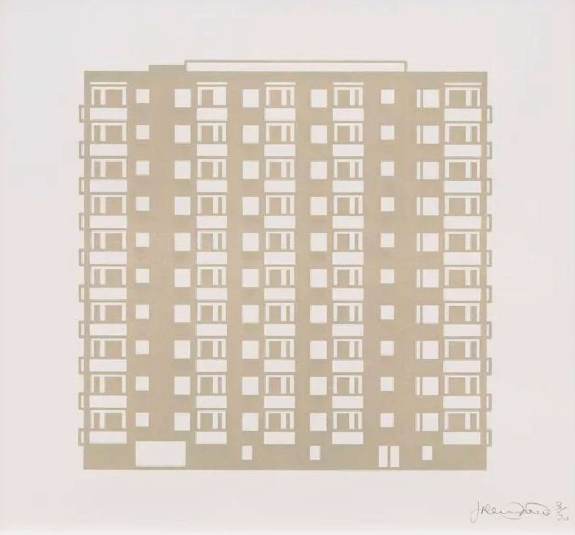 Opie, Julian | Apartment 8, 2021 — available on Composition Gallery